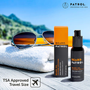 Beard Patrol Beard Oil - Softens, Smooths & Strengthens Beard Growth - 57ml / 2fl oz
