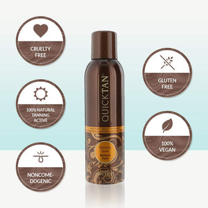 Body Drench Quick Tan Instant Self Tanner Bronzing Spray, Medium/Dark, 6 Ounce