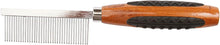 Load image into Gallery viewer, Bass Brushes Wide Tooth Metal Pet Comb with Bamboo Wood Handle
