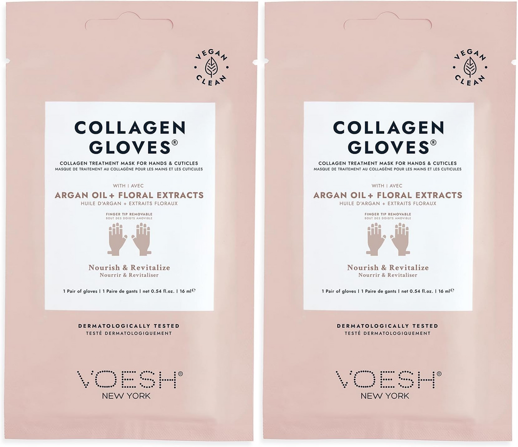 Gants en collagène VOESH à l'huile d'argan - Lot de deux