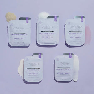 VOESH PEDI IN A BOX 5 STEP O2 FIZZ - LAVANDE VANILLE