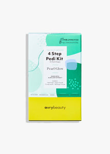 AvryBeauty 4 Step Pedi Kit - Pearl Glow, 1 ct