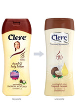 Load image into Gallery viewer, CLERE HAND &amp; BODY LOTION TROPICAL COCONUT 400ML
