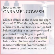 Charger l&#39;image dans la galerie, Après-shampoing nettoyant Caramel Cowash de Camille Rose Naturals, 227 g 
