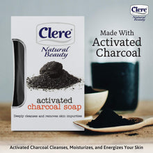 Charger l&#39;image dans la galerie, Savon au charbon actif CLERE Natural Beauty - 150 g
