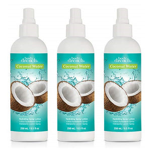 Lotion hydratante en spray à l'eau de coco Body Drench, 251 ml (lot de 3)