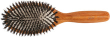 Load image into Gallery viewer, Brush - Large Oval Cushion Style 100% Wild Boar Bristles Beveled Light Wood Hand by Bass Brushes
