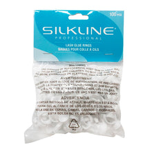 Load image into Gallery viewer, SILKLINE DISPOSABLE LASH GLUE RINGS 100/BAG - SLRINGC
