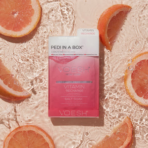 Voesh Pedi In A Box Deluxe 4 étapes - Recharge de vitamines - Pack de 3