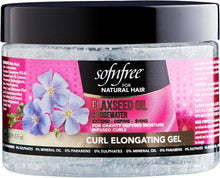 Load image into Gallery viewer, Sof n&#39;free Flaxseed oil &amp; Rosewater Curl Elongating Gel
