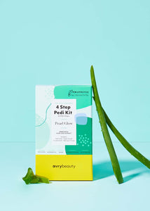 AvryBeauty 4 Step Pedi Kit - Pearl Glow, 1 ct