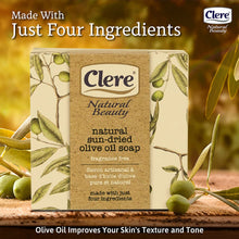 Load image into Gallery viewer, Clere Natural Olive Oil Soap - 200g
