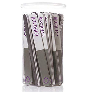 Limes à ongles ORLY, boîte de 74 pièces, trio de polissage