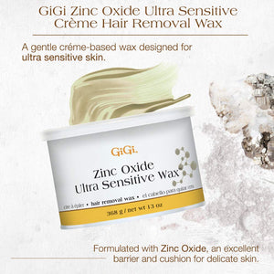 Cire ultra sensible Gigi, oxyde de zinc, 13 onces