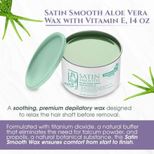 Load image into Gallery viewer, Satin Smooth Aloe Vera Wax 14oz
