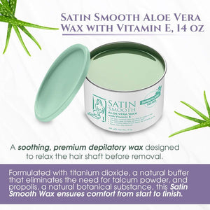 Satin Smooth Aloe Vera Wax 14oz