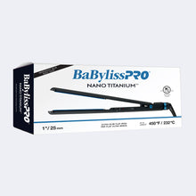 Charger l&#39;image dans la galerie, Fer plat BabylissPro Nano Titanium 2,5 cm Bleu nuit
