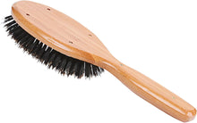 Load image into Gallery viewer, Brush - Large Oval Cushion Style 100% Wild Boar Bristles Beveled Light Wood Hand by Bass Brushes
