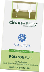 Recharges de cire pour jambes C+E Sensitive Large, 8,4 onces