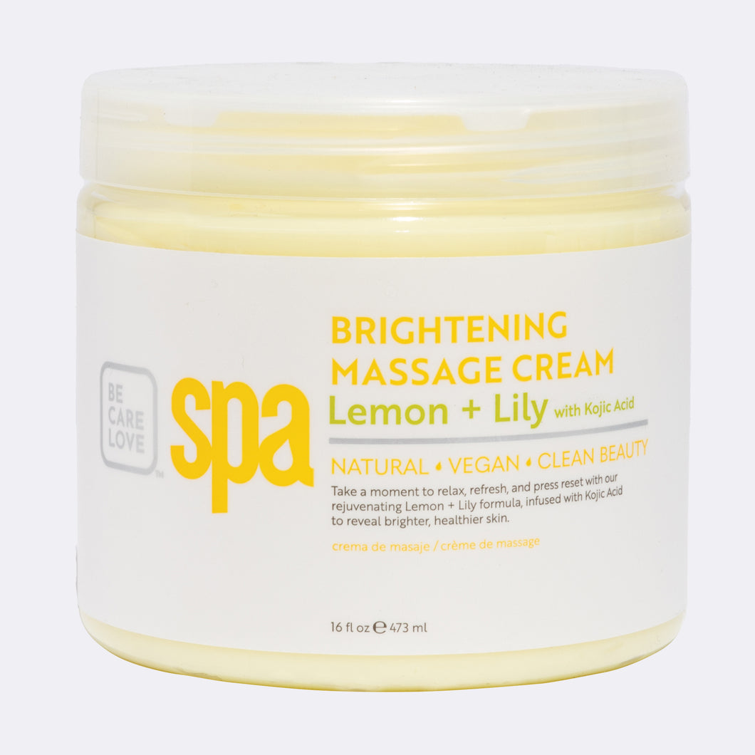 BCL MASSAGE CREAM LEMON AND LILY 16OZ/473ML - SPA56916