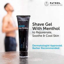 Load image into Gallery viewer, Bump Patrol Cool Shave Gel - Sensitive Clear Shaving Gel With Menthol Prevents Razor Burn, Bumps, Ingrown Hair - 4 Ounces
