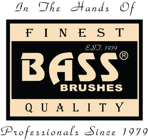 Bass Brushes 100% Soft Wild Boar Bristles Pet Groomer Medium Oval Bamboo Handle