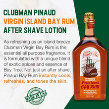 Charger l&#39;image dans la galerie, APRÈS-RASAGE AU RHUM CLUBMAN BAY 12 OZ
