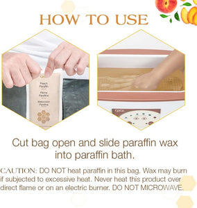Cire de paraffine à la pêche Gigi avec aloe vera, 16 onces