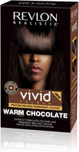 Load image into Gallery viewer, Revlon Realistic Vivid Colour Protein Infused Permanent Color Hair Dye with Color Lock Technology, Warm Chocolate 110ml
