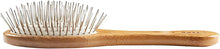 Load image into Gallery viewer, Bass Brushes Wire Pet Groomer Small Oval Bamboo Handle
