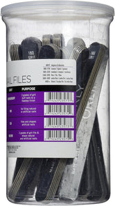 Boîte de 100 planches à ongles noires Orly, 1 unité