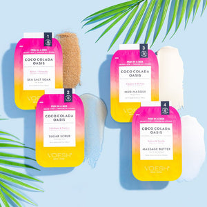 VOESH Pedi In A Box Deluxe 4 étapes, Coco Colada Oasis