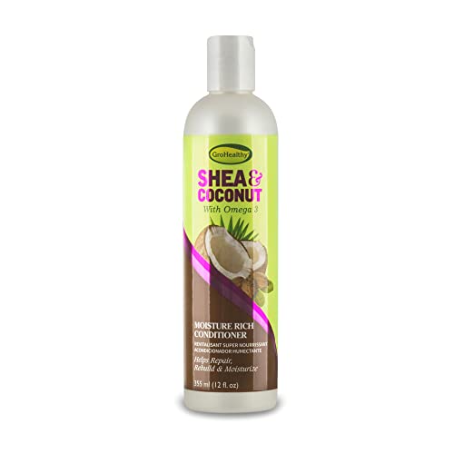 GroHealthy Shea & Coconut Moisture Rich Conditioner 12oz