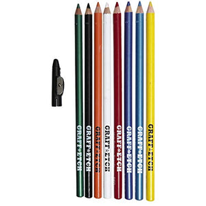 GRAFFETCH Primary Color Pencils 8-Pack 1 Count