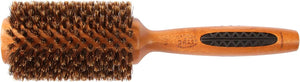 Brosse - Grande Ronde 100% Poils de Sanglier Cheveux Longs Styles Bois Clair Bass Bru par Bass Brushes