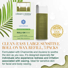 Charger l&#39;image dans la galerie, Recharges de cire pour jambes C+E Sensitive Large, 8,4 onces
