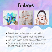 Charger l&#39;image dans la galerie, Body Drench Mask Society Vegas Fix Masque en tissu pour le visage avec électrolytes cicatrisants x 4 paquets
