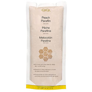 Cire de paraffine à la pêche Gigi avec aloe vera, 16 onces