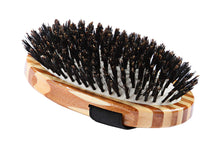 Charger l&#39;image dans la galerie, Bass Brushes 100 % poils de sanglier pour toilettage d&#39;animaux de compagnie, manche en bambou style paume
