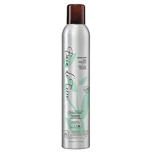 Spray de finition ferme à tenue infinie Bain de Terre pour unisexe, 9,1 onces