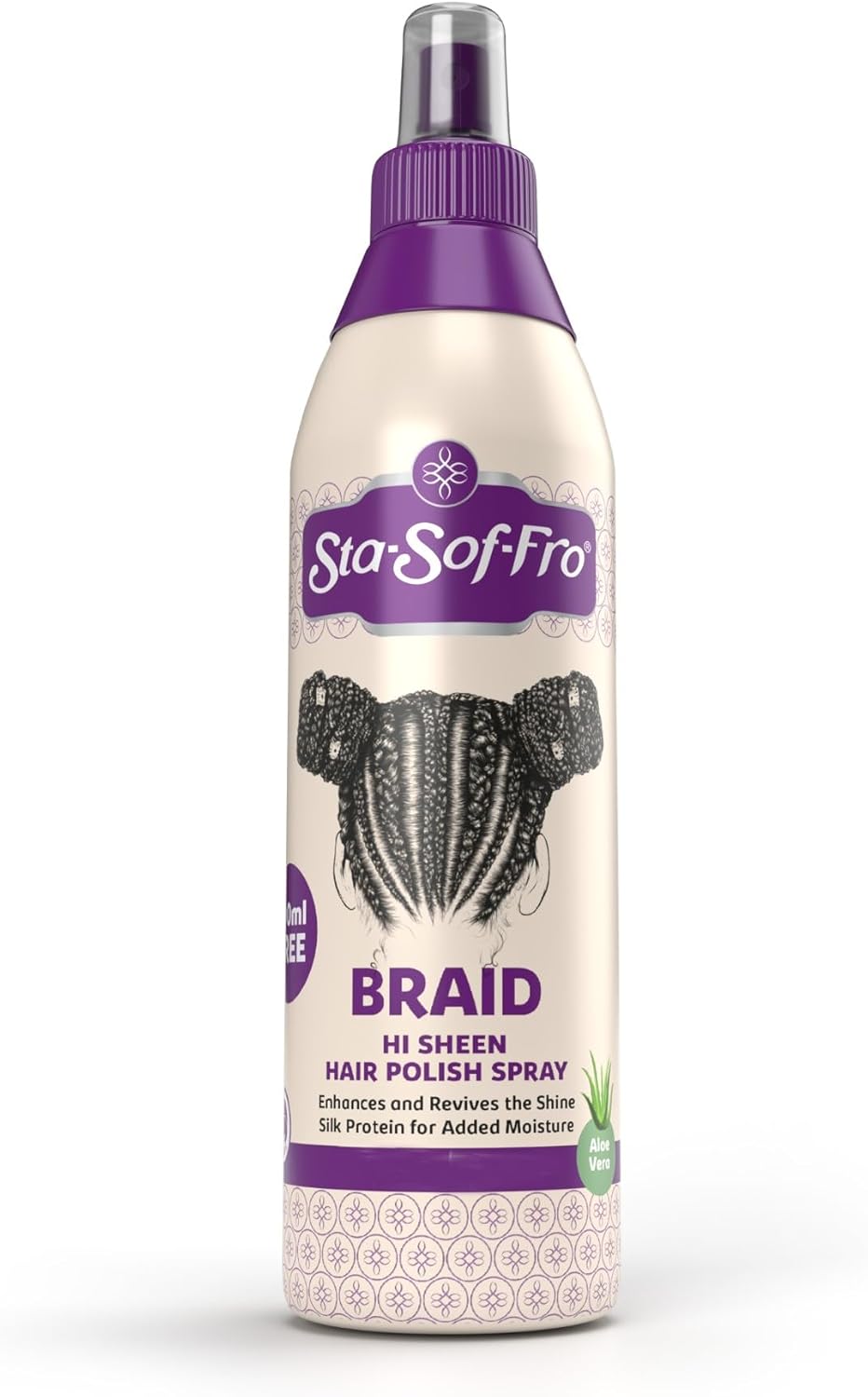 Sta-Sof-Fro Braids Hi Sheen Polish Spray Mist 350ml
