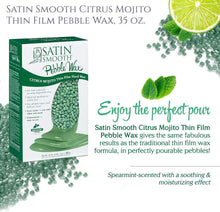 Load image into Gallery viewer, Satin Smooth Citrus Mojito Thin Film Pebble Wax 35 oz
