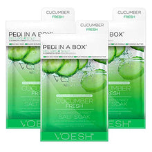 Load image into Gallery viewer, Voesh New York Pedi in a Box Deluxe 4 Step, Cucumber Fresh, 3 Count
