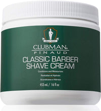 Charger l&#39;image dans la galerie, Crème à raser Clubman Pinaud Classic Barber 453 ml
