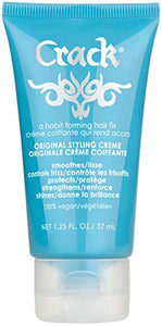 Crack : Crème de soin coiffante anti-frisottis originale, brillance améliorée, 35 g