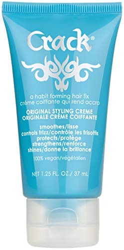 Crack : Crème de soin coiffante anti-frisottis originale, brillance améliorée, 35 g