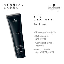 Charger l'image dans la galerie, Schwarzkopf SESSION LABEL CRÈME DEFINISSANTE POUR BOUCLES 150ML
