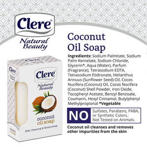 Savon au beurre d'huile de coco Clere - 150 g