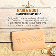 Load image into Gallery viewer, WOODY'S HAIR &amp; BODY SHAMPOO BAR 227g
