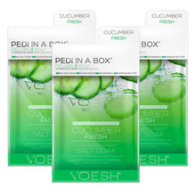 Load image into Gallery viewer, Voesh New York Pedi in a Box Deluxe 4 Step, Cucumber Fresh, 3 Count
